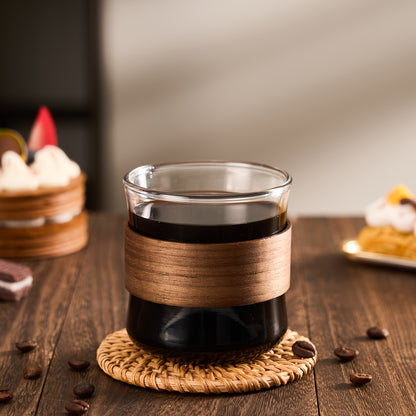 Double Layer Glass Coffee Cup, Transparent Double Layer Tea Cup. Suitable for Coffee, Latte, Milk Tea, Hot And Cold Drinks. Perfect for Easter, Christmas, Family Gatherings And Birthday Parties