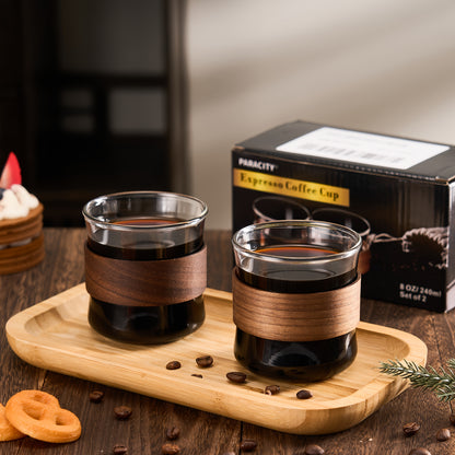 Double Layer Glass Coffee Cup, Transparent Double Layer Tea Cup. Suitable for Coffee, Latte, Milk Tea, Hot And Cold Drinks. Perfect for Easter, Christmas, Family Gatherings And Birthday Parties