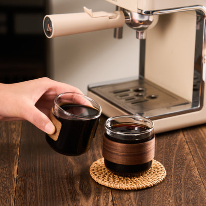 Double Layer Glass Coffee Cup, Transparent Double Layer Tea Cup. Suitable for Coffee, Latte, Milk Tea, Hot And Cold Drinks. Perfect for Easter, Christmas, Family Gatherings And Birthday Parties